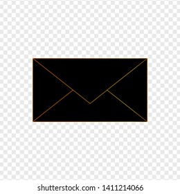 Envelope Icon in trendy flat style isolated on transparent background. Mail symbol for your web site design, logo, app, UI. Vector illustration, EPS10
