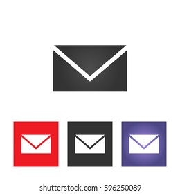 Envelope Icon in trendy flat style isolated on grey background. Mail symbol for your web site design, logo, app, UI. Vector illustration, EPS10.