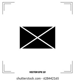 Envelope Icon in trendy flat style isolated on grey background. Mail symbol for your web site design, logo, app, UI. Vector illustration