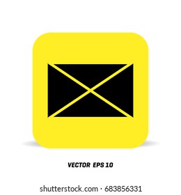 Envelope Icon in trendy flat style isolated on grey background. Mail symbol for your web site design, logo, app, UI. Vector illustration