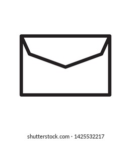 Envelope icon in trendy outline style design. Vector graphic illustration. Mail symbol for website design, logo, app, and ui. Editable vector stroke. EPS 10.