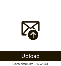 envelope icon. upload envelope. sign design