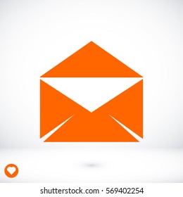  envelope icon, vector best flat icon, EPS