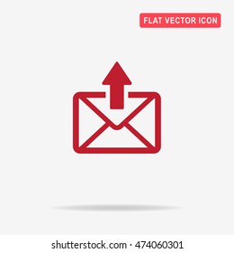 Envelope icon. Vector concept illustration for design.