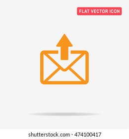 Envelope icon. Vector concept illustration for design.