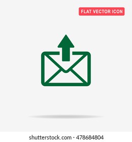 Envelope icon. Vector concept illustration for design.