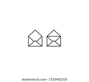 envelope icon vector design element logo template