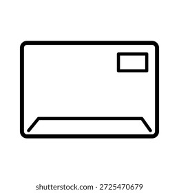 Ilustración de diseño de Vector de icono de sobre