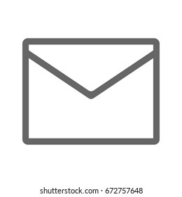 Envelope icon vector eps10. grey envelope email icon.