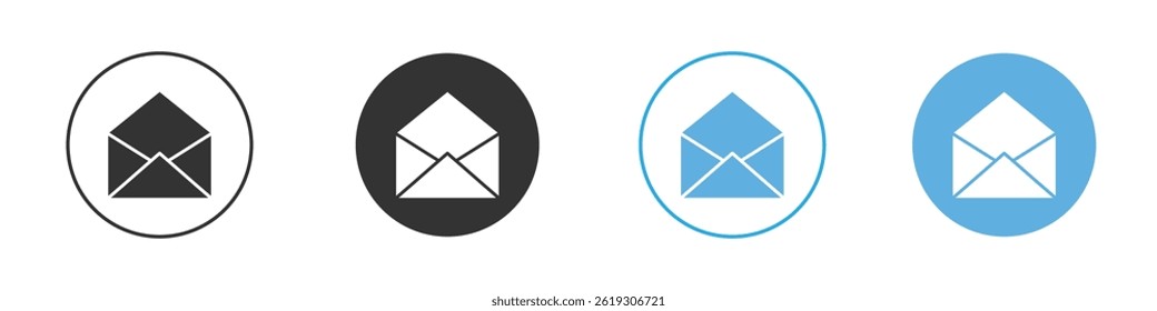 Conjunto gráfico de Vector de icono de sobre