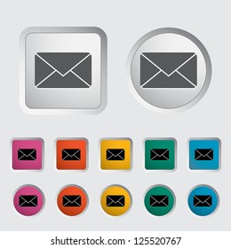 Envelope icon. Vector illustration.