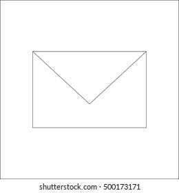 Envelope icon. Vector illustration