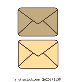 envelope icon vector illustration. eps 10