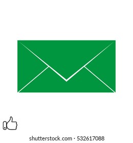envelope, icon, vector illustration EPS 10