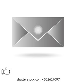 envelope, icon, vector illustration EPS 10