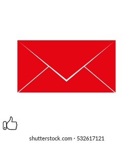 envelope, icon, vector illustration EPS 10