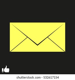 envelope, icon, vector illustration EPS 10