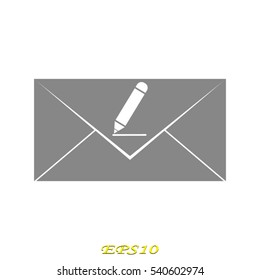 envelope, icon, vector illustration EPS 10
