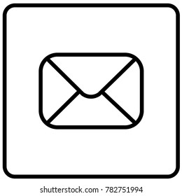 Envelope icon  vector illustration isolated
