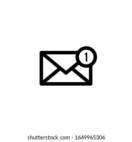 Envelope icon vector, illustration logo template for many purpose. Isolated on white background.