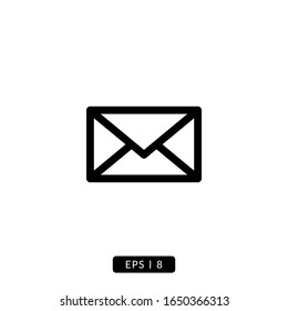 Envelope icon vector, illustration logo template for many purpose. Isolated on white background.