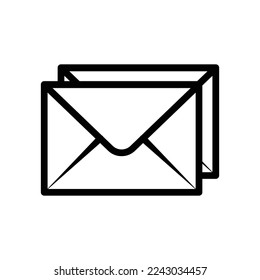Envelope icon vector, illustration logo template for many purpose. Isolated on white background.
