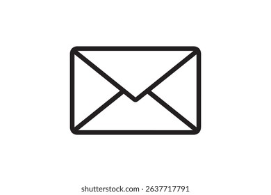 envelope icon vector image on white background.