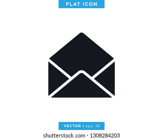 Envelope Icon Vector Logo Design Template
