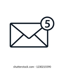 Envelope icon vector logo template trendy