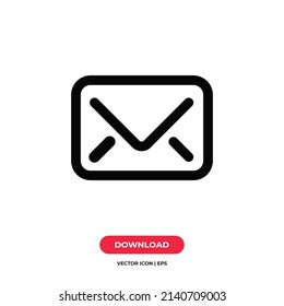 Vector de icono de sobre. Firma de correo