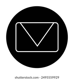 Envelope icon vector on white background
