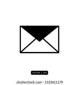 Envelope Icon Vector - Sign or Symbol