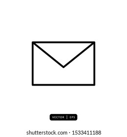 Envelope Icon Vector - Sign or Symbol