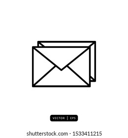 Envelope Icon Vector - Sign or Symbol