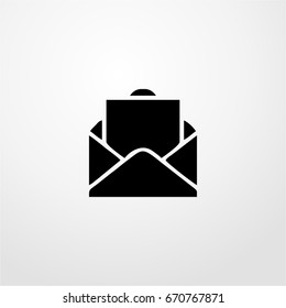 envelope icon. vector sign symbol on white background