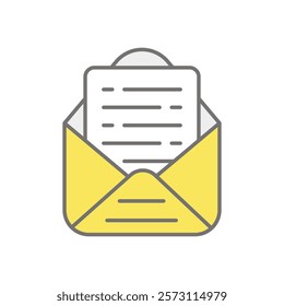 Envelope icon vector stock illustration