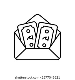 Envelope icon vector stock illustration