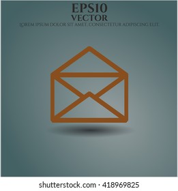 envelope icon vector symbol flat eps jpg app web concept website