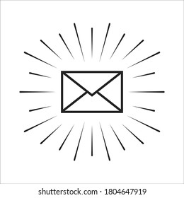 Hintergrund für Vektorsymbol-Umschlag