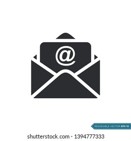 Envelope Icon Vector Template Flat Design