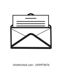 envelope icon vector template illustration