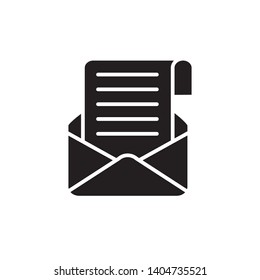 envelope icon vector template trendy