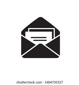 envelope icon vector template trendy