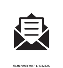 Envelope Icon Vector in Trendy Flat Design