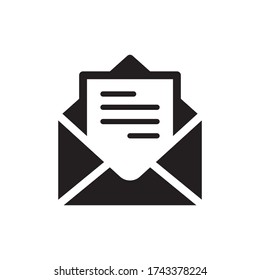 Envelope Icon Vector in Trendy Flat Design