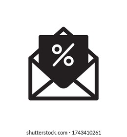 Envelope Icon Vector in Trendy Flat Design