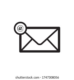 Envelope Icon Vector in Trendy Flat Design