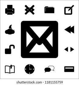 the envelope icon. web icons universal set for web and mobile
