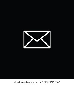 Envelope Icon - White