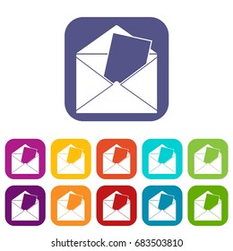 Envelope icons set